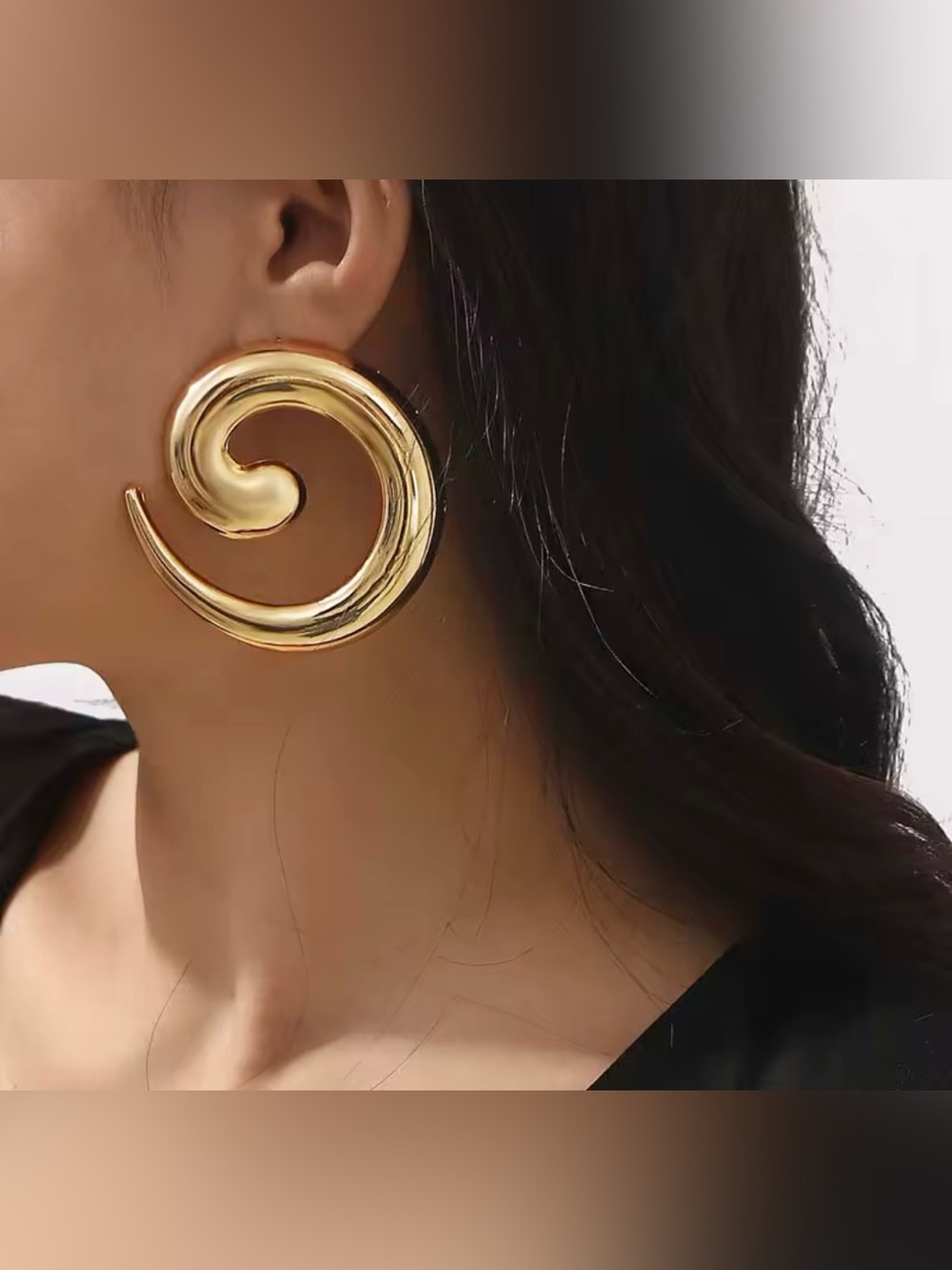 Sleek Silver Spiral Hoop Earrings - Modern Jewelry